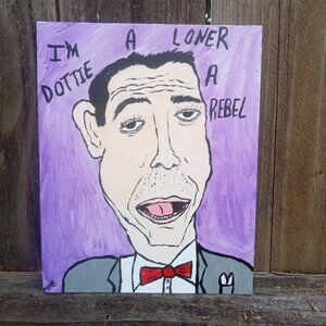 Pee-wee Herman Portrait Painting